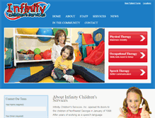 Tablet Screenshot of infinitytherapyforkids.com